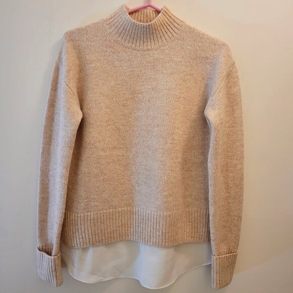 RW&CO Pink Mock Neck Sweater Size M - Picture 1 of 6
